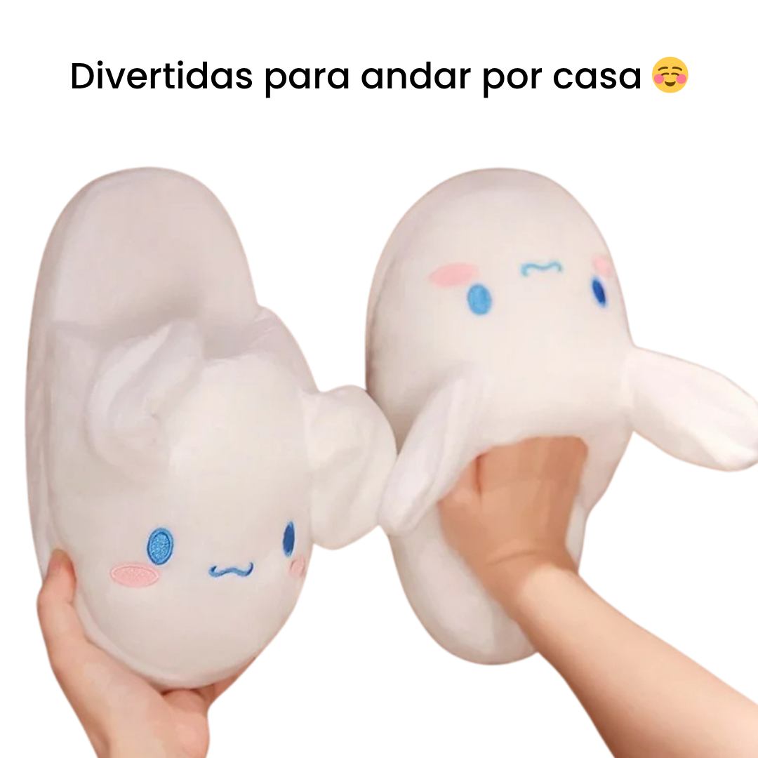 Fluffy Orejas pantuflas tiernas